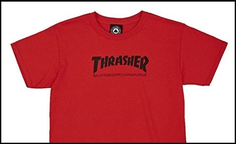 T-shirt thrasher rosso red