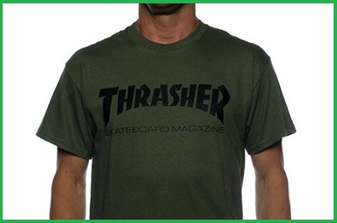 T-shirt thrasher verde