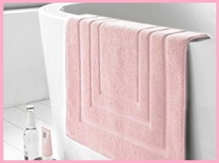 Tappeti bagno rosa