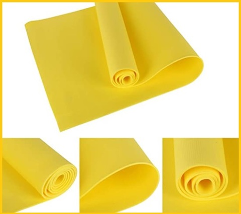 Tappetino giallo per fitness