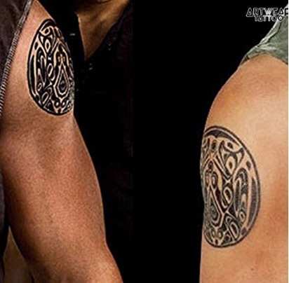 Tatuaggio maori realistico e ben fatto