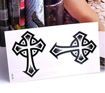 Tatuaggio temporaneo croce impermeabile