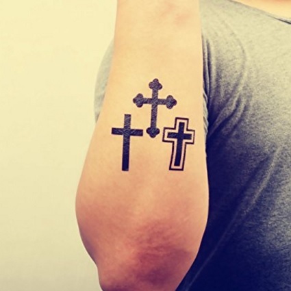 Tattoo croce temporaneo e molto bello