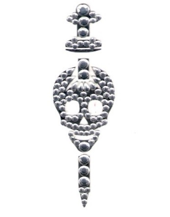 Tatuaggio Pugnale E Teschio