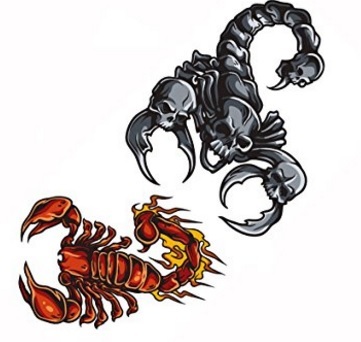 Tattoo colorati scorpioni segno zodiacale | Grandi Sconti | Tatuaggi - Tattoo Temporanei