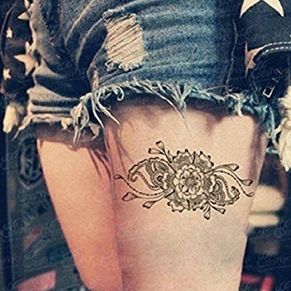 Tattoo Fiore Corpo Temporaneo