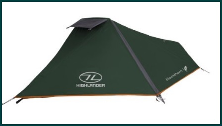 Tende camping monoposto dal colore verde scuro