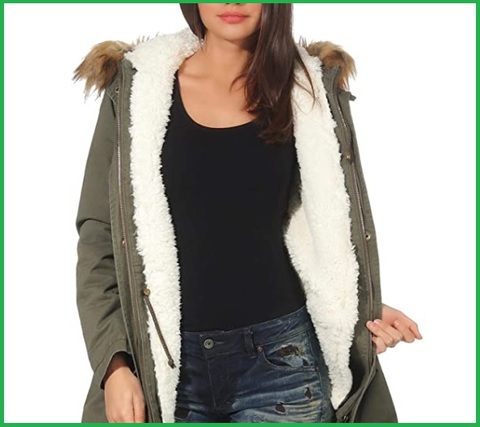 Cappotto invernale parka da donna foderato