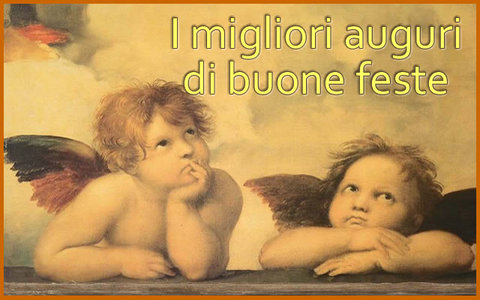 Angioletti Di Natale Cartolina