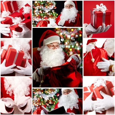 Cartolina Con Immagini Del Natale