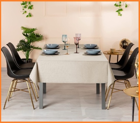 Tovaglia antimacchia rettangolare beige