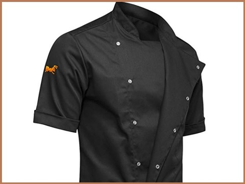 Angiolina Giacca Donna Chef Nera con Bottoncini a Pressione MG0901 