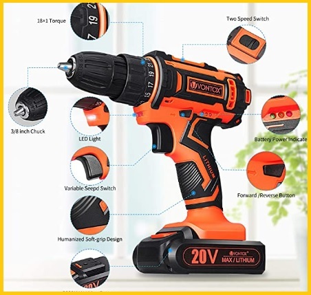 Trapano avvitatore batteria litio 20v