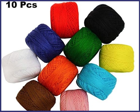 Cotone uncinetto colorato