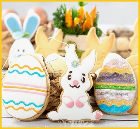 Set 12x uova di Pasqua di Ceramica-Pasqua-Verde Arancione Giallo-Ei-Pasqua-decorazione 
