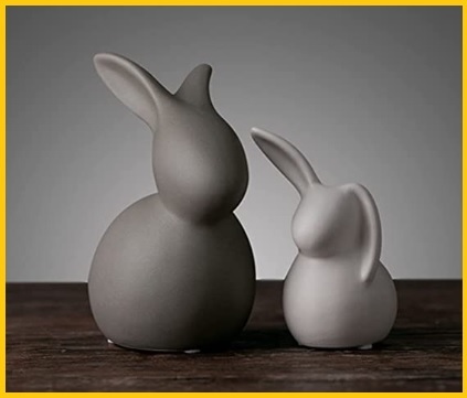 Coniglio pasquale ceramica