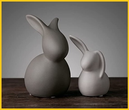 Coniglio Pasquale Ceramica
