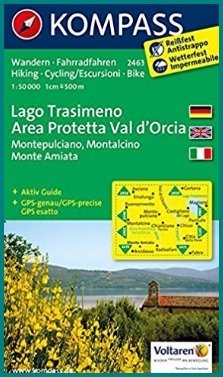 Carta Escursionistica Della Città Di Montalcino