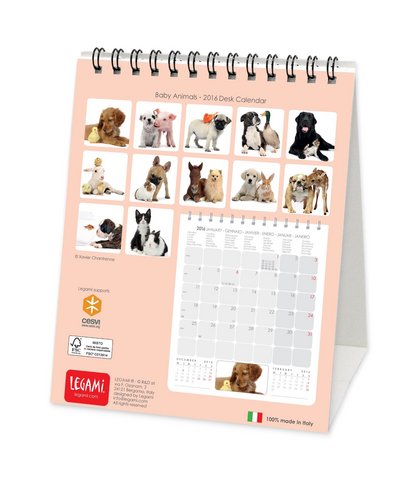 Calendari da tavolo con animali