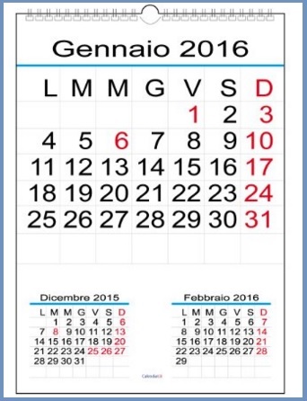 Calendari da muro grandi | Grandi Sconti | Calendari - Tovagliette personalizzate