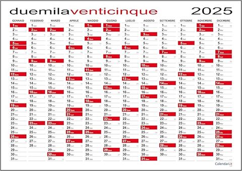 Calendario planner da muro