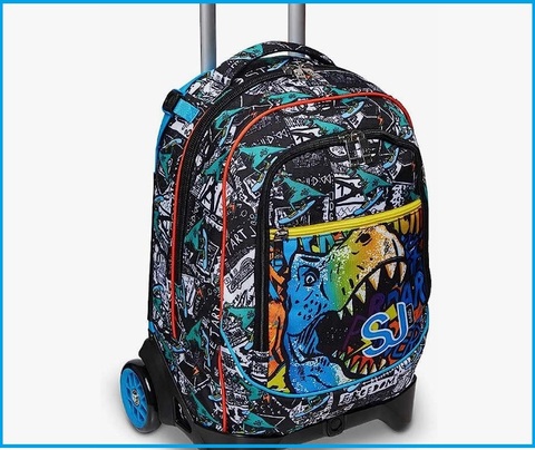 Zaino scuola trolley seven maschio jurassic | Grandi Sconti | zaini scuola prezzi bassi