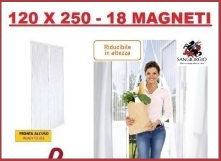 Zanzariera calamita 120x250